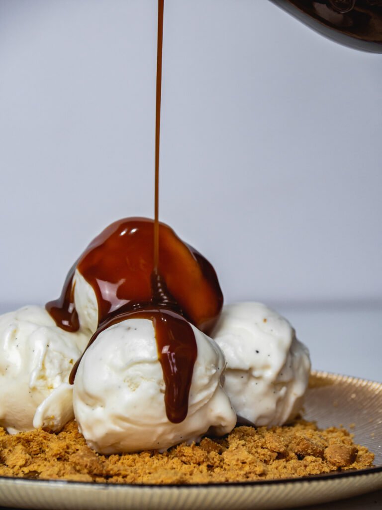 Gelato vaniglia e caramello