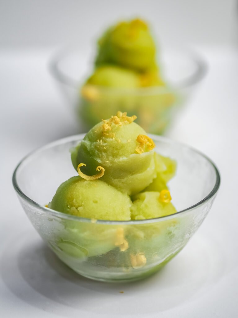 Granita basilico e limone