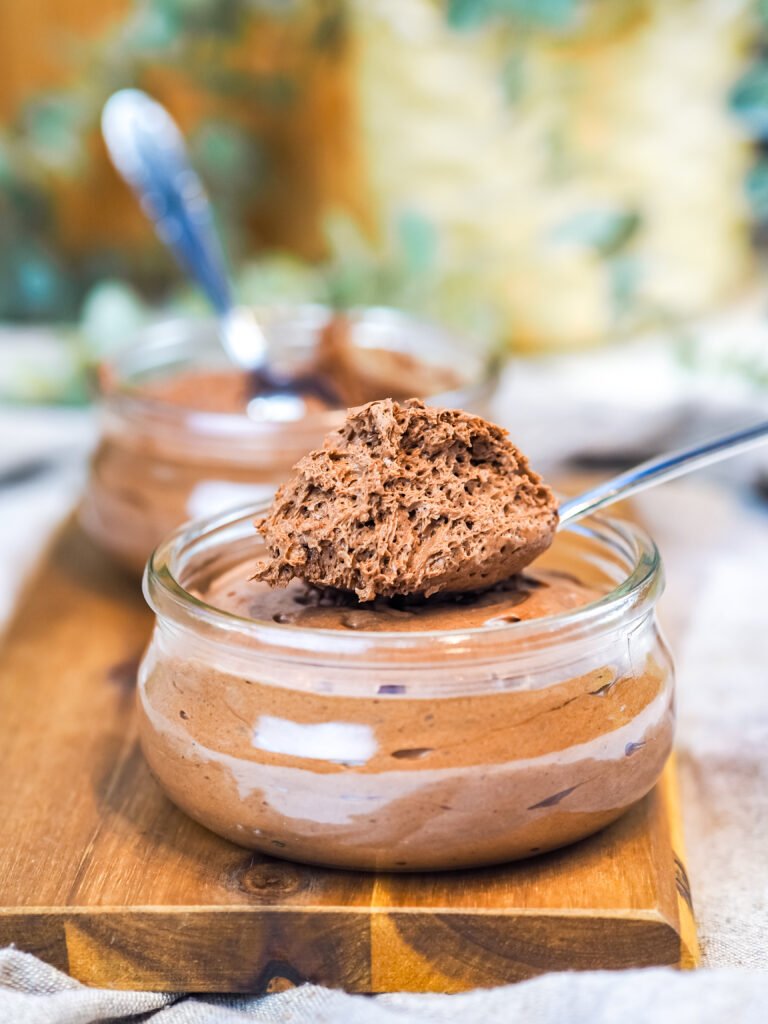 Mousse cioccolato e acquafaba