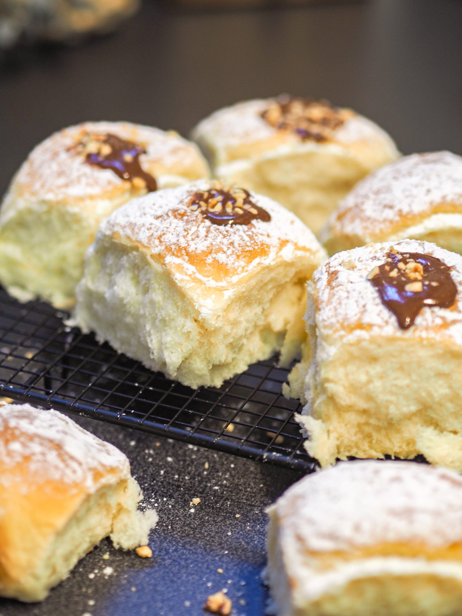 Nuvole di brioche ripiene