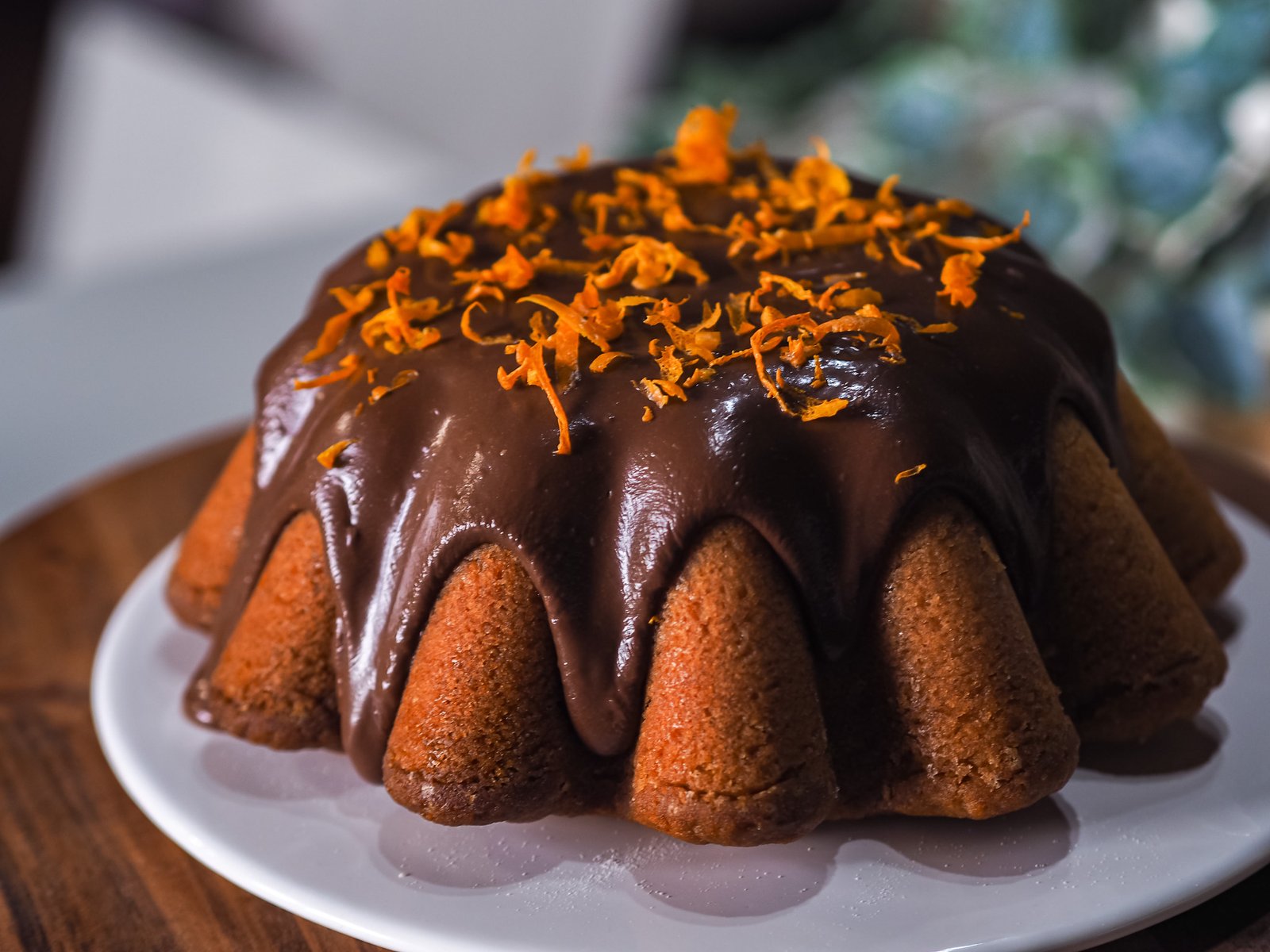 cake arancia e glassa cioccolato