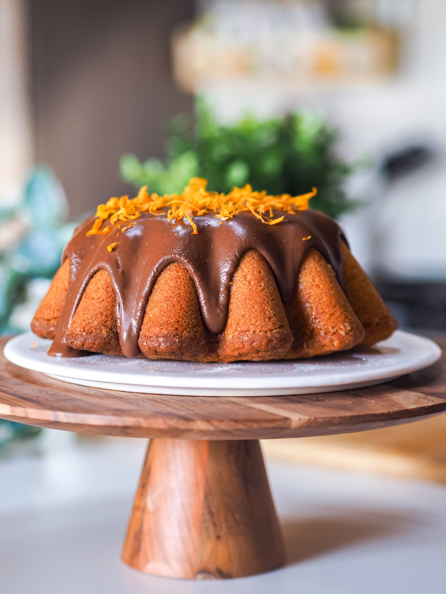 cake arancia e glassa cioccolato