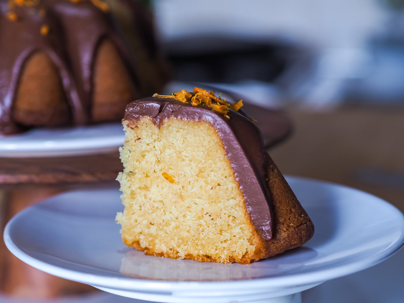 cake arancia e glassa cioccolato